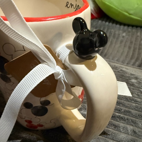Rae Dunn Disney Mickey Mouse Patterned Mug - Red, Black, and White - Picture 5 of 7